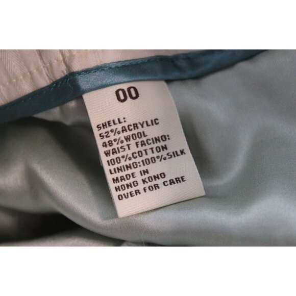 NWT Vintage Y2K Abercrombie Fitch Mini Skirt 00 Tweed Preppy Coquette Wool Silk - Picture 12 of 14